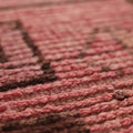 Vintage Southeastern Persian Style Runner Rug 2x9 ft — Pink & Brown Geometric
