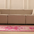 Vintage Southeastern Persian Style Runner Rug 3x13 ft — Red & Beige Geometric