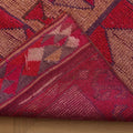 Vintage Southeastern Persian Style Runner Rug 3x13 ft — Red & Beige Geometric