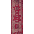 Vintage Southeastern Persian Style Runner Rug 3x13 ft — Red & Beige Geometric