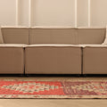 Vintage Southeastern Persian Style Runner Rug 3x10 ft — Red & Brown Geometric