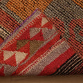 Vintage Southeastern Persian Style Runner Rug 3x12 ft — Red & Orange Geometric