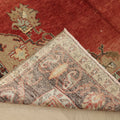 Vintage Sivas Turkish Area Rug 5x9 ft — Red & Brown Floral