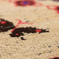 Vintage Konya Turkish Runner Rug 3x7 ft — Beige & Brown Geometric