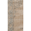 Vintage Isparta Turkish Runner Rug 2x5 ft — Beige & Blue Distressed (No. 56884)