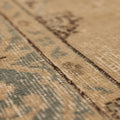Vintage Isparta Turkish Runner Rug 2x5 ft — Beige & Blue Distressed (No. 56884)