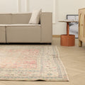 Vintage Manisa Turkish Area Rug 7x10 ft — Red Floral
