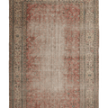 Vintage Manisa Turkish Area Rug 7x10 ft — Red Floral