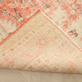 Vintage Manisa Turkish Area Rug 7x10 ft — Red & Beige Floral