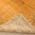 Vintage Isparta Turkish Area Rug 5x9 ft — Yellow & Orange Overdyed