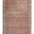 Vintage Isparta Turkish Area Rug 7x10 ft — Red Floral