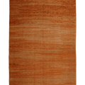 Vintage Malatya Turkish Area Rug 7x11 ft — Orange Minimalist