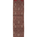 Vintage Southeastern Persian Style Runner Rug 3x13 ft — Brown & Gray Geometric
