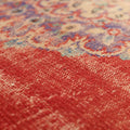 Vintage Manisa Turkish Area Rug 6x8 ft — Red Floral