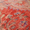 Vintage Manisa Turkish Area Rug 4x6 ft — Red Floral