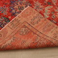 Vintage Manisa Turkish Area Rug 5x9 ft — Red Floral (No. 57724)