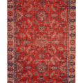 Vintage Manisa Turkish Area Rug 5x9 ft — Red Floral (No. 57724)