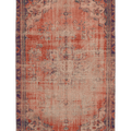 Vintage Manisa Turkish Area Rug 5x9 ft — Orange Floral (No. 57726)