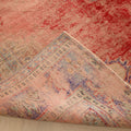 Vintage Manisa Turkish Area Rug 6x9 ft — Red Floral (No. 57733)