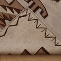 Vintage Southeastern Persian Style Runner Rug 3x12 ft — Beige & Brown Geometric