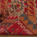 Vintage Southeastern Persian Style Kilim Runner Rug 3x11 ft — Red & Orange Geometric