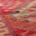 Vintage Southeastern Persian Style Kilim Runner Rug 3x11 ft — Red & Orange Geometric