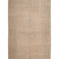 Vintage Manisa Turkish Area Rug 6x9 ft — Orange & Beige Floral (No. 57786)