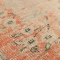 Vintage Manisa Turkish Area Rug 6x9 ft — Orange Floral (No. 57792)