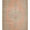 Vintage Manisa Turkish Area Rug 5x8 ft — Beige Floral (No. 57797)