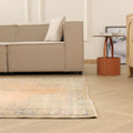 Vintage Manisa Turkish Area Rug 5x9 ft — Beige Floral (No. 57799)