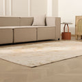 Vintage Manisa Turkish Area Rug 5x9 ft — Beige Distressed (No. 57802)