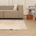 Vintage Manisa Turkish Area Rug 5x9 ft — Beige Distressed (No. 57802)