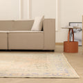 Vintage Manisa Turkish Area Rug 5x9 ft — Beige Distressed (No. 57803)