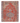 Vintage Manisa Turkish Area Rug 5x6 ft — Red & Blue Floral