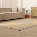 Vintage Manisa Turkish Area Rug 5x8 ft — Beige Distressed (No. 57815)