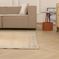 Vintage Manisa Turkish Area Rug 5x8 ft — Beige Distressed (No. 57815)