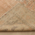 Vintage Manisa Turkish Area Rug 6x9 ft — Orange & Beige floral