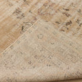 Vintage Manisa Turkish Area Rug 5x8 ft — Beige Distressed