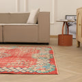 Vintage Manisa Turkish Area Rug 6x9 ft — Red Distressed (No. 57820)