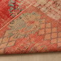 Vintage Manisa Turkish Area Rug 6x9 ft — Red Distressed (No. 57820)