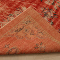 Vintage Manisa Turkish Area Rug 6x9 ft — Red Distressed (No. 57822)