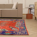 Vintage Manisa Turkish Area Rug 6x10 ft — Red Distressed