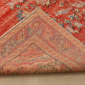 Vintage Manisa Turkish Area Rug 5x9 ft — Red Distressed