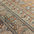 Vintage Denizli Turkish Area Rug 5x9 ft — Brown & Gray Floral