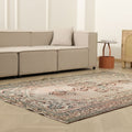 Vintage Manisa Turkish Area Rug 5x8 ft — Gray & Brown Distressed (No. 58091)