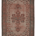 Vintage Manisa Turkish Area Rug 5x8 ft — Gray & Brown Distressed (No. 58091)