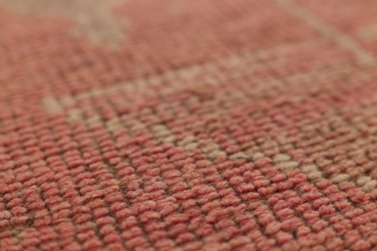 Vintage Southeastern Persian Style Runner Rug 3x10 ft — Red & Brown Geometric