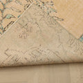 Vintage Manisa Turkish Area Rug 6x9 ft — Beige Floral (No. 58745)