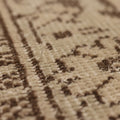Vintage Manisa Turkish Area Rug 6x10 ft — Beige & Brown Floral