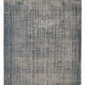 Vintage Manisa Turkish Area Rug 6x9 ft — Blue & Gray Distressed